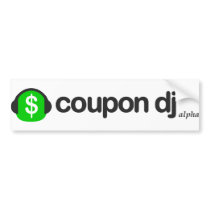 coupon dj bumper sticker bumper stickers by white_eskimo coupon dj bumper sticker bumper stickers
