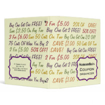 Coupon Organizer Binder - Personalized