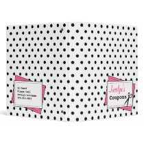 Coupon Organizer - Black Polka Dot & Pink Binder