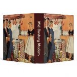 Coupon Organizer; Vintage Kitchen Party 3 Ring Binder