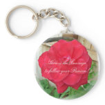 Courage and Passion Keychain