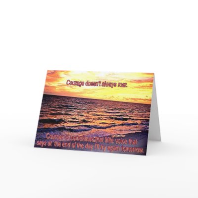 Courage Greeting Cards by WiscMeBrit