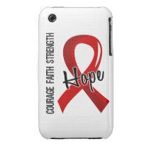 Courage Faith Hope 5 AIDS Case-mate Iphone 3 Case