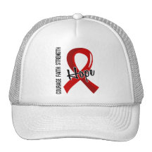 Courage Faith Hope 5 AIDS Hat