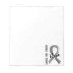 Courage Faith Hope 5 Brain Cancer Memo Note Pads