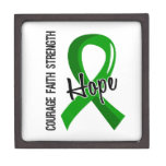 Courage Faith Hope 5 Cerebral Palsy Premium Keepsake Boxes