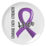 Courage Faith Hope 5 Epilepsy Plate