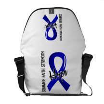 Courage Faith Hope 5 Huntington's Disease Messenger Bag