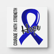 Courage Faith Hope 5 Huntington's Disease Photo Plaque