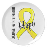 Courage Faith Hope 5 Hydrocephalus Party Plates