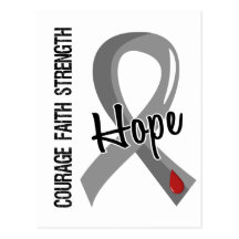 Courage Faith Hope 5 Juvenile Diabetes Post Card