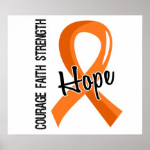 Courage Faith Hope 5 Multiple Sclerosis Poster