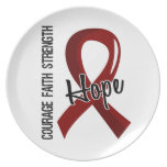 Courage Faith Hope 5 Sickle Cell Disease Dinner Plate