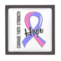 Courage Faith Hope 5 SIDS Premium Jewelry Boxes