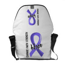 Courage Faith Hope 5 Stomach Cancer Courier Bags