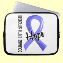 Courage Faith Hope 5 Thyroid Disease laptop sleeves