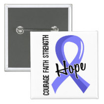 Courage Faith Hope 5 Thyroid Disease buttons