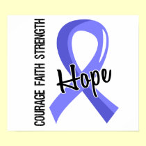 Courage Faith Hope 5 Thyroid Disease posters