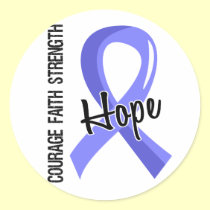 Courage Faith Hope 5 Thyroid Disease stickers