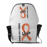 Courage Faith Hope 5 Uterine Cancer Courier Bags