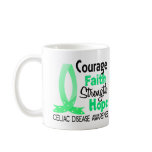 Courage Faith Strength Hope Celiac Disease Coffee Mugs