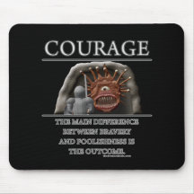 Courage Fantasy (de)Motivator Mouse Mat