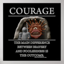 Courage Fantasy (de)Motivator Posters