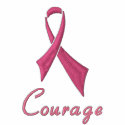 Courage Ribbon AA Fleece Track Jacket embroidered shirts by ThePowerofPink Courage Ribbon AA Fleece Track Jacket embroidered shirts