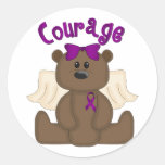Courage Round Sticker