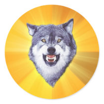 Courage Wolf Advice Animal Internet Meme Sticker