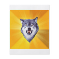 Courage Wolf Advice Animal Meme Personalized Flyer
