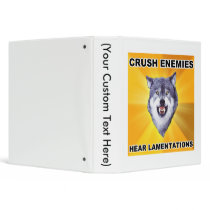 Courage Wolf Crush Enemies binders by MemeRegime Courage Wolf Crush Enemies binders