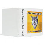 Courage Wolf Crush Enemies binders