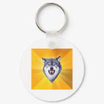 Courage Wolf keychains by MemeRegime Courage Wolf keychains