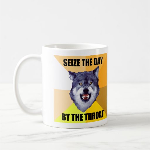 Courage Wolf Mug (With Two Images)