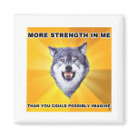 Courage Wolf Strength Magnet