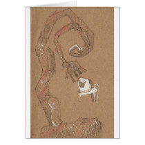 Courageous Pug Card