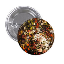 Courbet Bouquet of Flowers Button