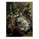 Courbet Bouquet of Flowers in a Vase Postcards