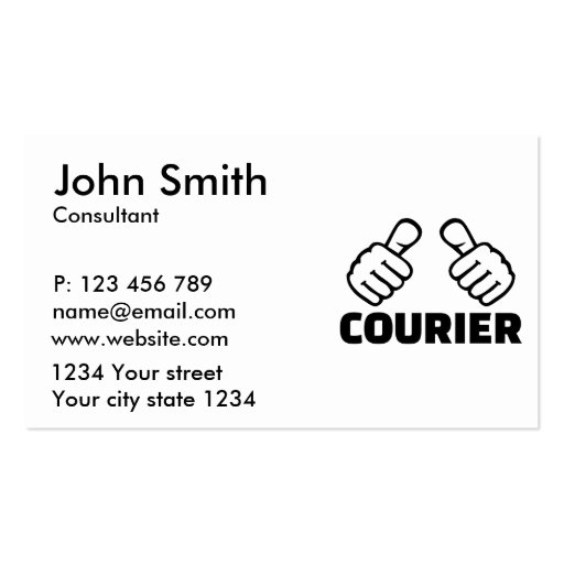 Courier Business Card Zazzle