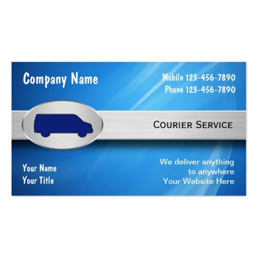 Courier Business Cards (front side)
