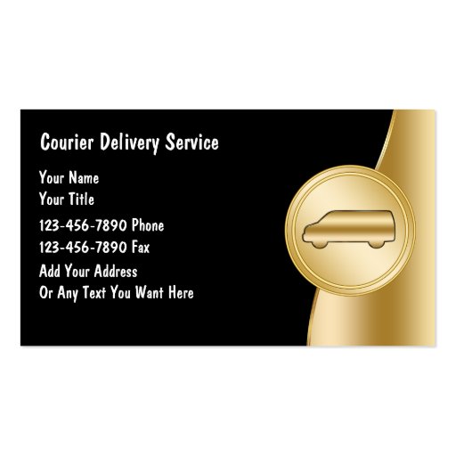 Courier Delivery Business Cards