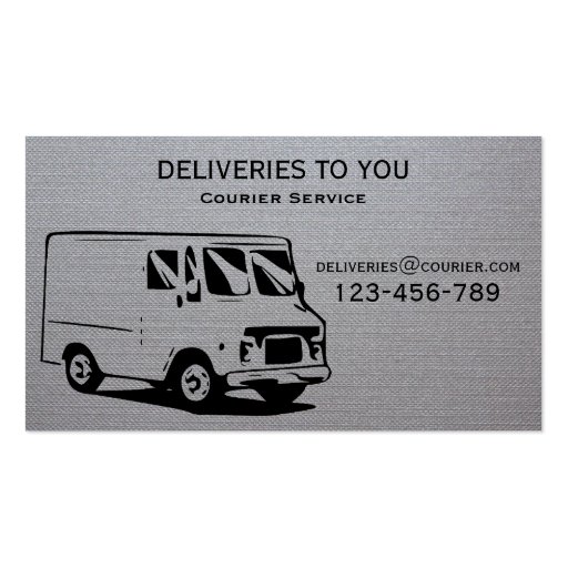 Courier Delivery freelance service Business Card Zazzle