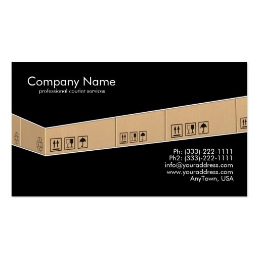 Courier Services Business Card (front side)