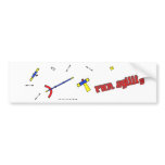 Course -Colored, Run Agility Bumper Sticker