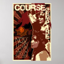 Course of Empire Retro Poster. dzign by Atalee