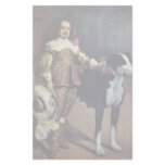 Court Dwarf With A Dog By Diego Velázquez Customized Stationery