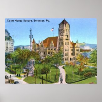 Court House Sq., Scranton, PA Vintage print