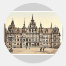 Court House, Wiesbaden, Hesse-Nassau, Germany clas Stickers