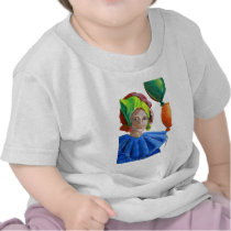 Court Jester Clown with Balloons t-shirts by Faces_ Court Jester Clown with Balloons t-shirts